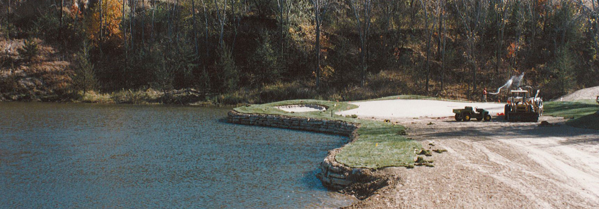 Quarry Oaks - 17th Hole Construction, 1995